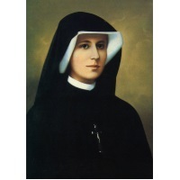 Heiligenbild Heilige Schwester Faustyna Postkartenformat