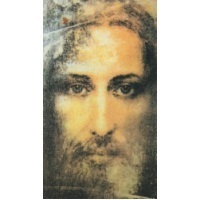 Heiligenbildchen Jesus Turiner Grabtuch 12 x 6,7 cm