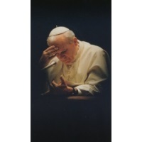 Heiligenbildchen Der Papst Johannes Paul II. 12 x 6,7 cm