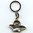 Schlüsselanhänger Sixtinischer Schutzengel Metall Silberfarben 8,5 cm