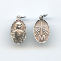 Medaille Heilige Faustyna Barmherzigkeit Aluminium 20 mm