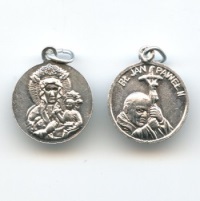 Medaille Maria Tschenstochau Johannes Paul II Aluminium 20 mm