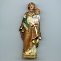 Heiligenfigur Heiliger Josef St. Joseph Kunstharz 11,5 cm