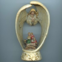 Heiligenfigur Schutzengel Polyresin 15 cm