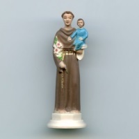 Kleine Heiligenfigur Heiliger Antonius Kunststoff 5 cm