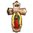 Holzkreuz Mutter Gottes von Guadalupe Heiliger Huan Diego 21 cm