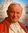 Holzbild Papst Johannes Paul II. 15 x 9 cm