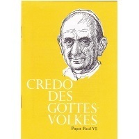 Credo des Volkes Gottes Papst Paul VI. 1971 Restauflage 19 Seiten