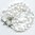 Rosenkranz Kommunion Runde Kunststoffperlen Weiß Perlmuttlook 62 cm