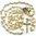 Zierlicher Rosenkranz mit Verschluss in Schatulle Perle/Gold 54 cm