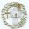Zierlicher Rosenkranz mit Verschluss in Schatulle Hellblau/Gold 57 cm