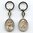 Schlüsselanhänger Maria von Fatima Metall Silberfarben 9 cm