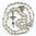 Kristall-Rosenkranz Grau mit Papstkreuz und Wunderbarer Medaille 52 cm