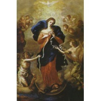 Heiligenbild Maria Knotenlöserin Postkartenformat
