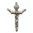 Rosenkranzkreuz Heilige Dreifaltigkeit Metall Silberfarben 5 cm
