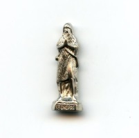 Taschenheiliger Heiliger Onuphrius Onofre Metall Silberfarben 2,7 cm