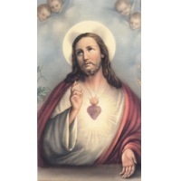Heiligenbildchen Herz Jesu ca. 12 x 7 cm