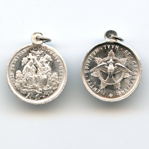Die Medaillen der Schutzheiligen Medaille der Heiligen Dreifaltigkeit