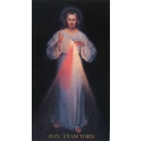 Heiligenbildchen Barmherziger Jesus I. Version 11,8 x 6,6 cm