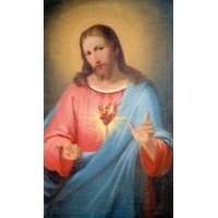 Heiligenbildchen Das heiligste Herz Jesu 12 x 7 cm