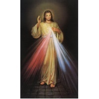 Heiligenbildchen Barmherziger Jesus 12 x 7 cm