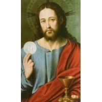 Heiligenbildchen Heilige Kommunion 12 x 7 cm