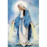 Heiligenbild Gnadenspenderin Immaculata Postkartenformat