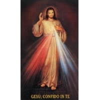 Heiligenbildchen Gesù, confido in Te! Italienisch Kleineres Format