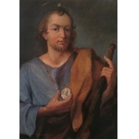 Heiligenbild Postkarte Heiliger Judas Thaddäus Altötting Postkartenformat