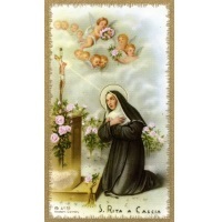 Heiligenbildchen Heilige Rita ca. 10 x 6 cm