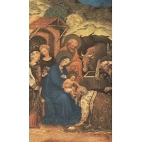 Heiligenbildchen Heilige Nacht Weihnachten 12 x 7 cm