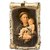 Holzbild mit Goldverzierung Heiliger Antonius mit Jesuskind ca. 15 x 9 cm