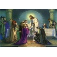 Heiligenbild Jesus Heilige Kommunion Postkartenformat