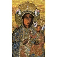 Heiligenbildchen Heilige Maria Mutter Gottes mit Jesus 12 x 7 cm