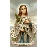 Heiligenbildchen Heilige Maria Goretti ca. 10 x 6 cm