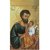 Heiligenbildchen Heiliger Josef mit Jesus Ikone 12 x 7 cm