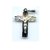 Glänzendes Kreuz mit Korpus 925 Sterlingsilber Diamantiert Höhe 25 mm