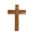 Kreuz aus Olivenholz mit Schätzen aus dem Heiligen Land Höhe 16 cm