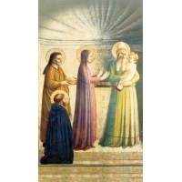 Heiligenbildchen Darstellung Jesu im Tempel 12 x 7 cm