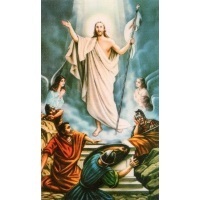 Heiligenbildchen Die Auferstehung Jesu 12 x 7 cm