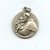Große Medaille Heiliger Antonius mit Jesuskind und Reliquie Neusilber 33 mm