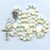 Edelstein Rosenkranz Exklusiv Perlmutt mit Perlmuttkreuzchen Umfang 72 cm