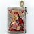 Etui mit Reißverschluss Gewebt Maria mit Jesus Silberfarben Rot 10,5 x 7 cm