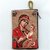 Etui mit Reißverschluss Gewebt Maria mit Jesus Goldenfarben Rot 11 x 7 cm