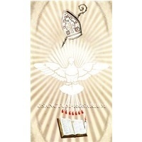 Heiligenbildchen Firmung Heiliger Geist 12 x 7 cm