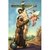 Heiligenbild Jesus am Kreuz und heiliger Franziskus Postkartenformat