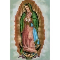 Heiligenbild U.L.Frau von Guadalupe Postkartenformat