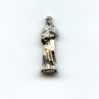 Taschenheilige Heilige Agnes/Ines Metall Silberfarben 2,7 cm
