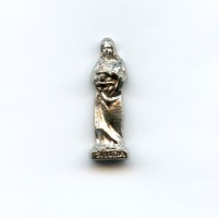 Taschenheilige Heilige Lucia Metall Silberfarben 2,7 cm