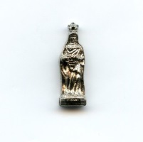 Taschenheilige Heilige Isabel/Elisabeth Metall Silberfarben 2,7 cm
